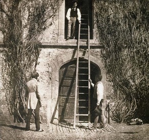 «Приставная лестница» из альбома «Карандаш природы», 1844–1846.
