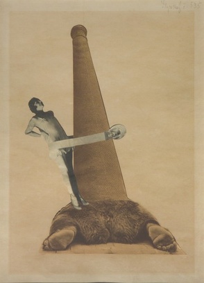 Из цикла «Переносной кабинет». Коллаж Йиндржиха Штырского, 1934-35 гг. ©  Jindřich Štyrský 