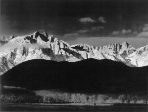 Фото Анселя Адамса. «Восход зимнего солнца». 1944 год