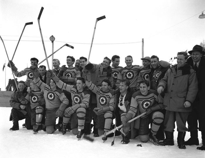 Канадская хоккейная команда. 1948 год