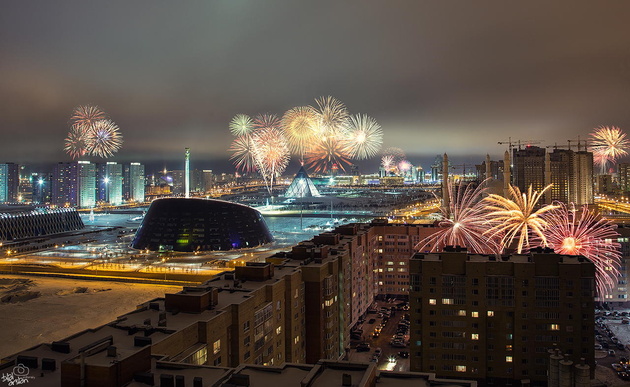 Welcome the new year (Astana/Kazakhstan) © Bilal Arslan. Астана, Казахстан