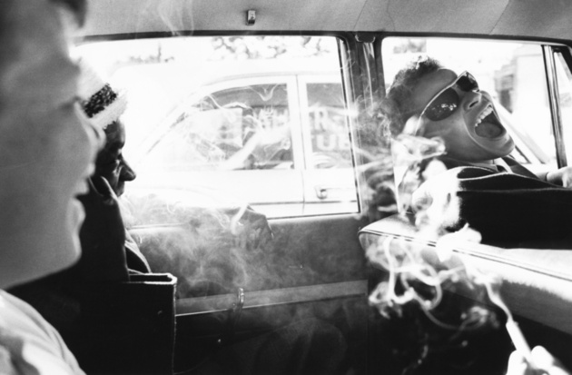 © Charles Harbutt Boys smoking in car 1963