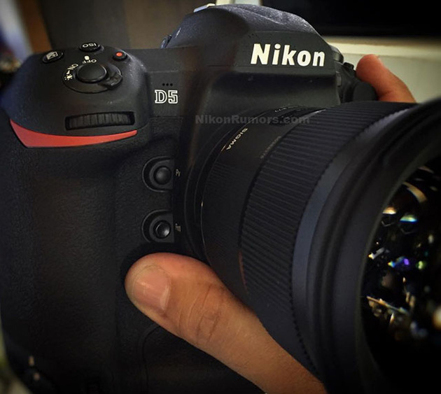 Просочились слухи о Nikon D5 – первые снимки внешнего вида, 153 точки АФ, ISO102400
