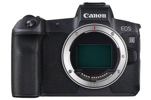 Canon EOS R: вид спереди.