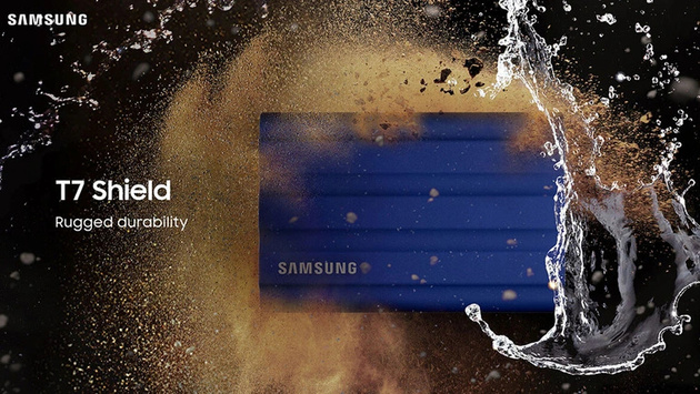 Samsung представил T7 Shield SSD: быстрые и компактные накопители