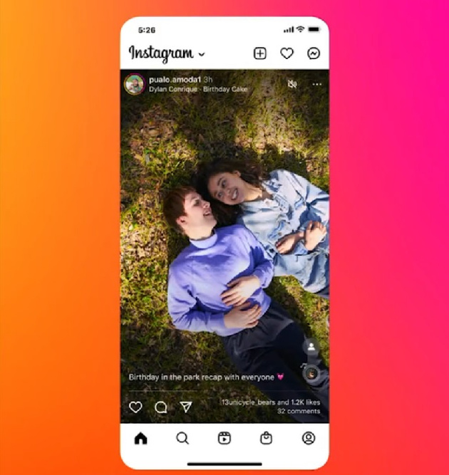 Instagram* тестирует полноэкранный режим на манер TikTok