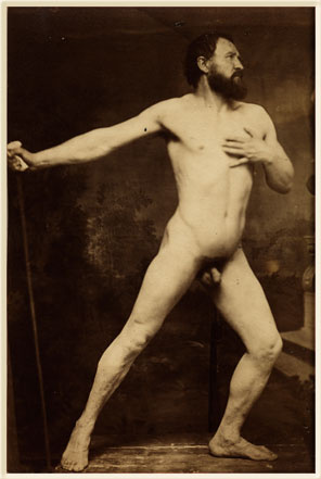 Гауденцио Маркони,  Мужчина с посохом, 1870 г.