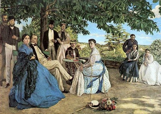 Фредерик Базиль. «В кругу семьи» 1867 г.