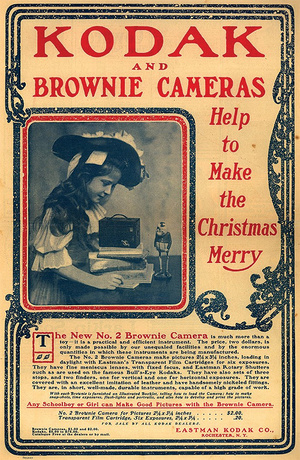 Реклама фотоаппарата Kodak Brownie