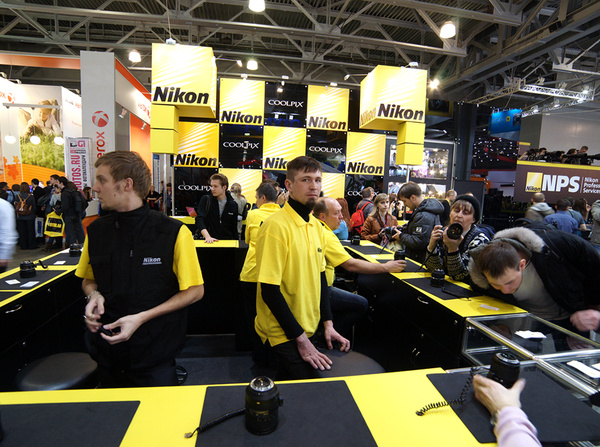 Стенд компании Nikon на выставке Фотофорум 2011