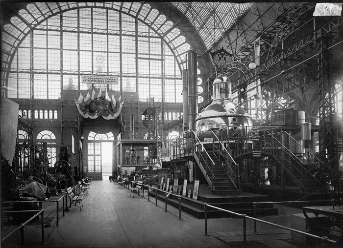 Машинный отдел. Всероссийской художественно-промышленной выставки 1896 г. Негатив 18х24 см