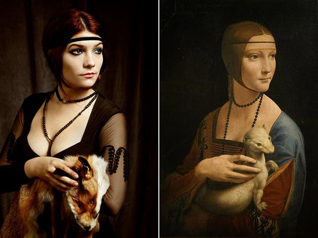 Леонардо Да Винчи «Дама с горностаем"