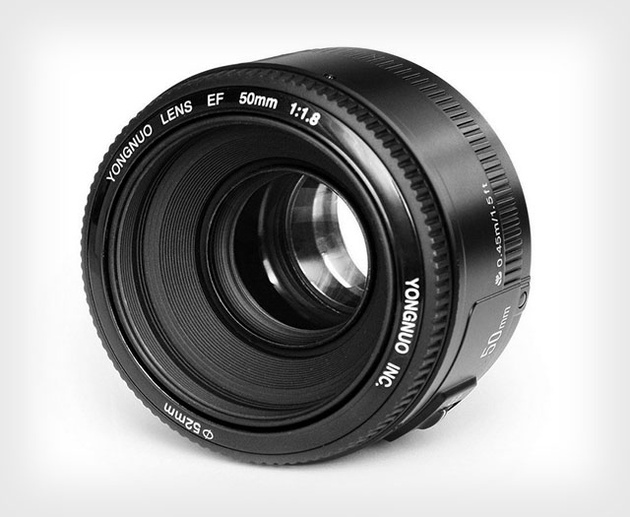 Компания Youngnuo выпустила дешевый клон популярного объектива Canon 50mm f/1.8 II 