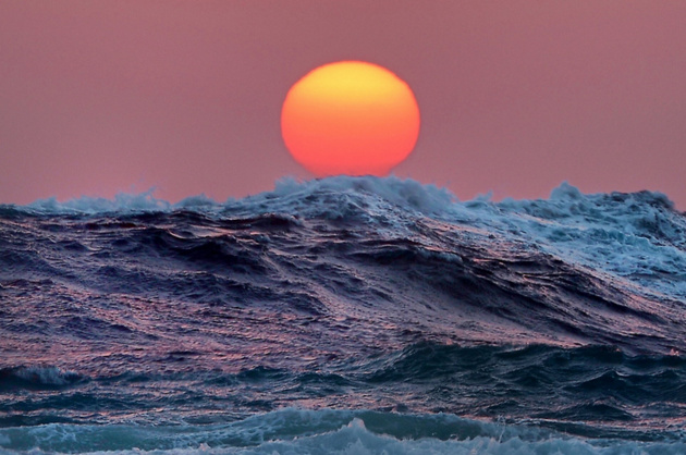 Февральский рассвет на Красным морем . Египет © Tony Riseley