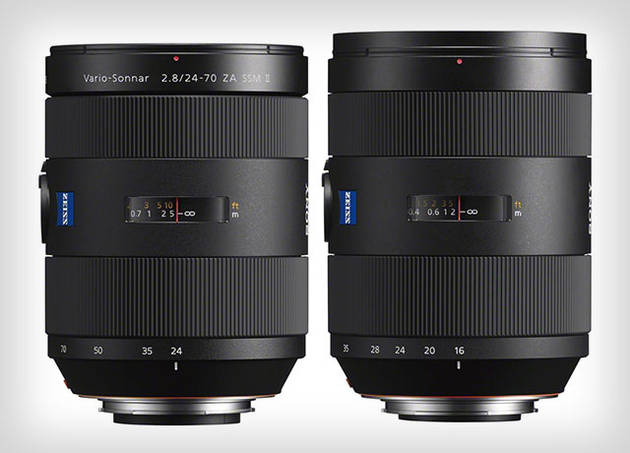 Обновленные версии объективов Sony A-Mount 24-70mm f/2.8 II и 16-35mm f/2.8 II