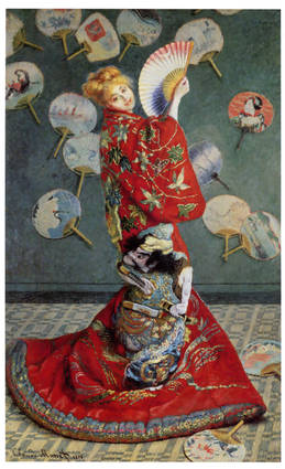 Клод Моне. Камилла в японском кимоно