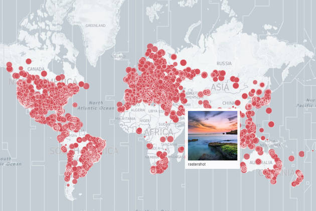 «Живая» карта рассветов и закатов, фотографируемых по всему миру