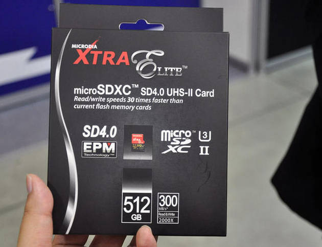 Карта памяти microSD емкостью 512 ГБ от компании Microdia