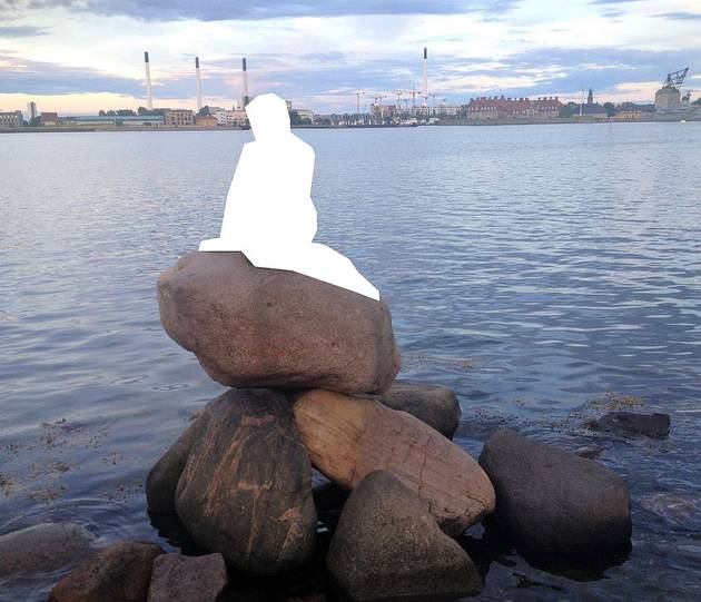 Русалочка, статуя в Копенгагене, Дания