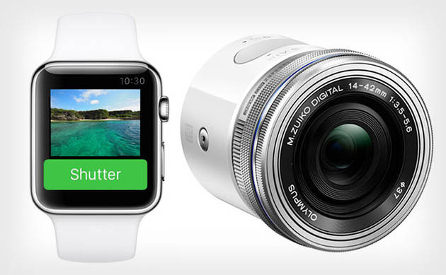 Дисплеем и пультом ДУ для Olympus Air могут работать часы Apple Watch