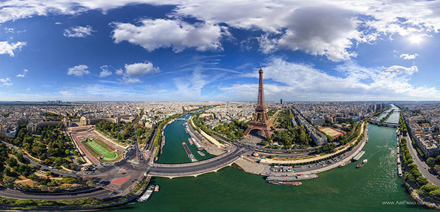 Эйфелева башня и дворец Шайо, Париж, Франция
