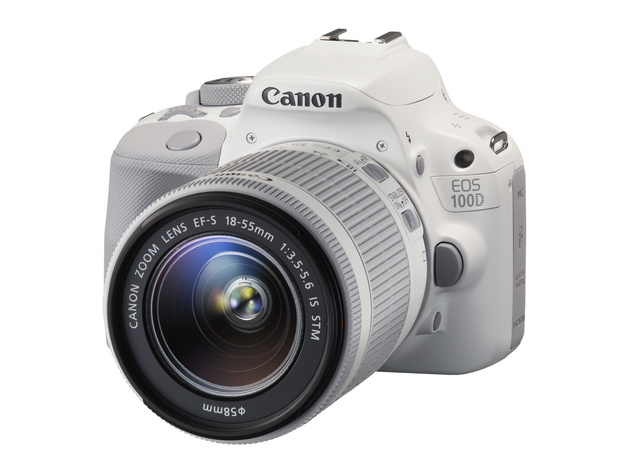 Canon EOS 100D — единственная из зеркальных фотокамер Canon, выпускаемых в стильном белом цвете.