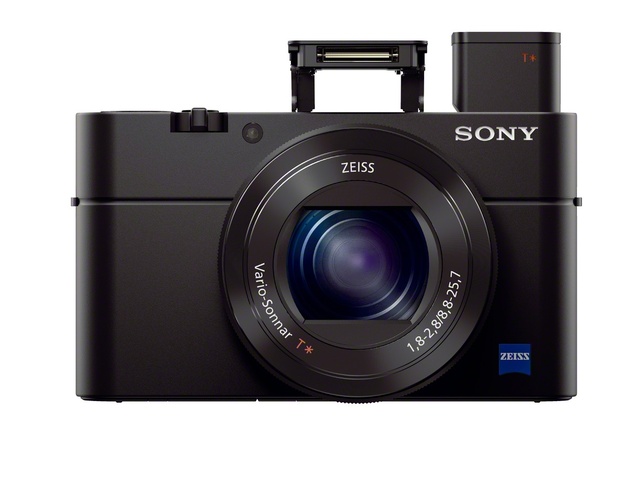 Электронный видоискатель и встроенная вспышка на фотокамере Sony Cyber-shot DSC-RX100 III
