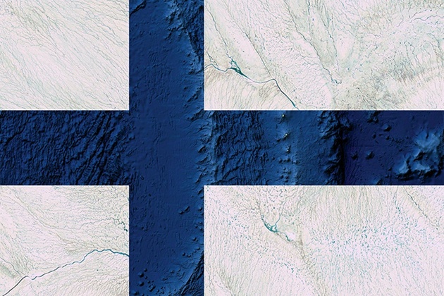Финляндия. Использованы снимки Гренландии и Океании
