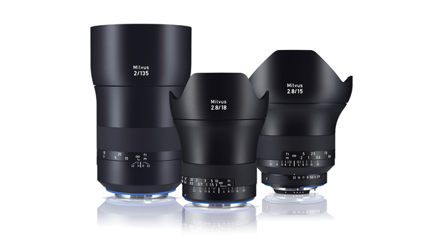 Три новых объектива Zeiss Milvus: 15mm f/2.8, 18mm f/2.8 и 135mm f/2