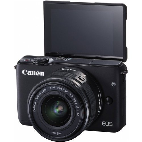 Камера Canon EOS М10 с поднятым ЖК-экраном