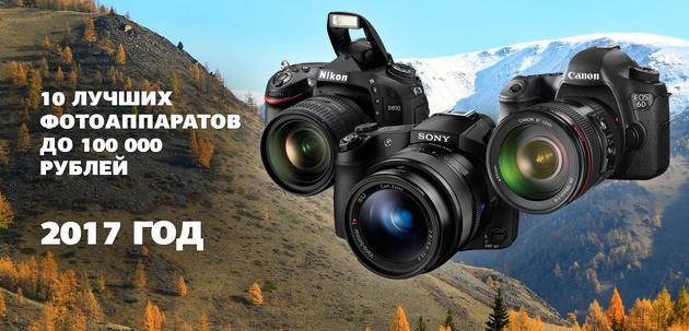 Десять лучших камер до 100000 рублей. 2017 год