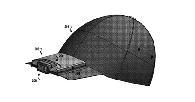 Google запатентовал кепку со встроенной в козырек камерой