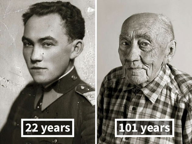 Антонин Балдрман, 17 лет (квалифицированный слесарь) и 101 год