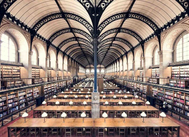Bibliothèque Sainte-Geneviève, Paris, 1850
