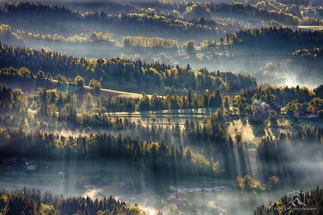 Филип Эремита снимает сказочные туманные пейзажи Словении