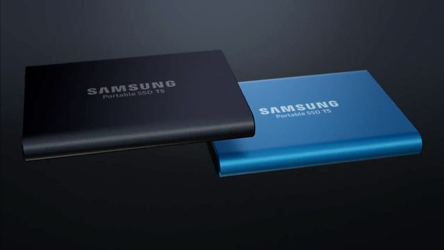 Миниатюрный накопитель Samsung Portable SSD T5 – скорость 540MБ/с, годится для видео RAW 4K