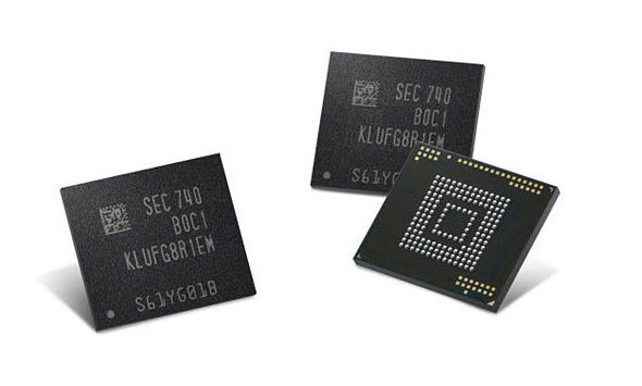 Встроенные чипы памяти Samsung емкостью 512 ГБ