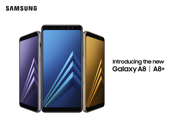 Samsung представил смартфоны Galaxy A8 (2018) и Galaxy A8+ (2018) с двойной фронтальной камерой и безграничным экраном