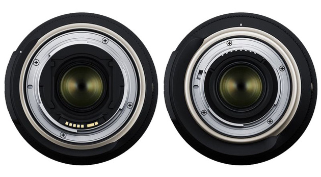 Байонетное крепление - версия для Canon EF (слева) и Nikon F (справа)