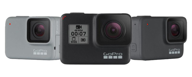 Экшн-камеры GoPro HERO7 Black, Silver и White