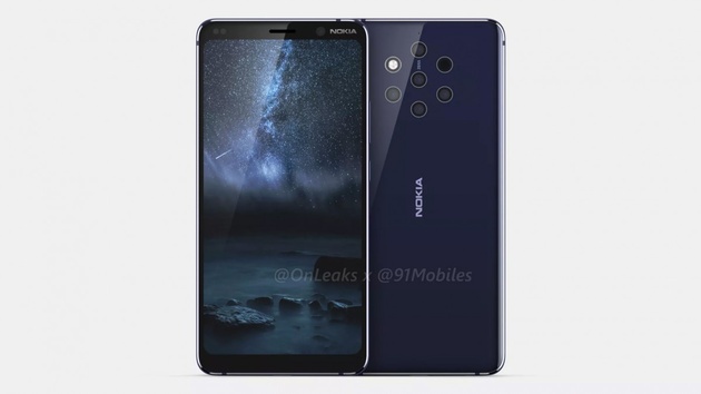 Рендеры Nokia 9 показывают сразу пять камер сзади