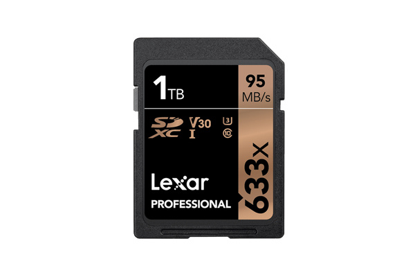Анонсирована карта памяти Lexar Professional 633x SDXC UHS-I с рекордной ёмкостью 1 ТБ.