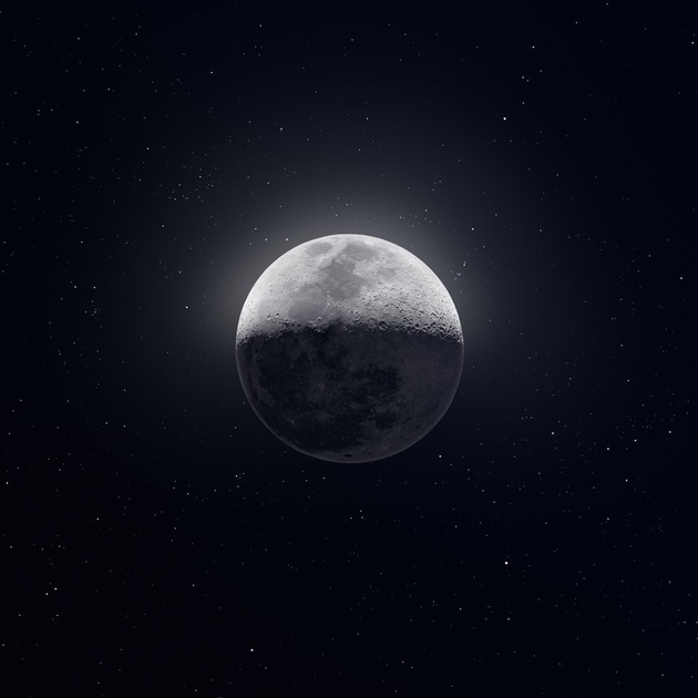 Фотограф создал 81-мегапиксельное изображение Луны из 50 тысяч фотографий