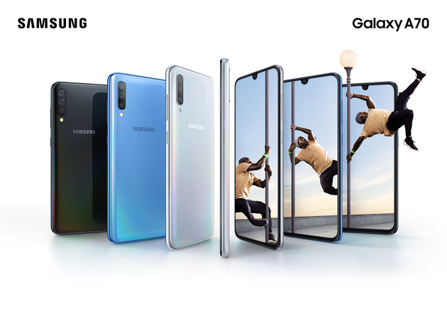 Samsung представил два новых смартфона Galay A40 и Galaxy A70