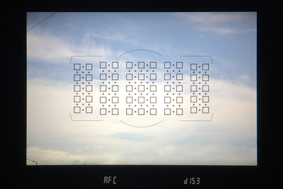 Расположение точек автофокуса в видоискателе Nikon D850. Модуль Multi-CAM 20K