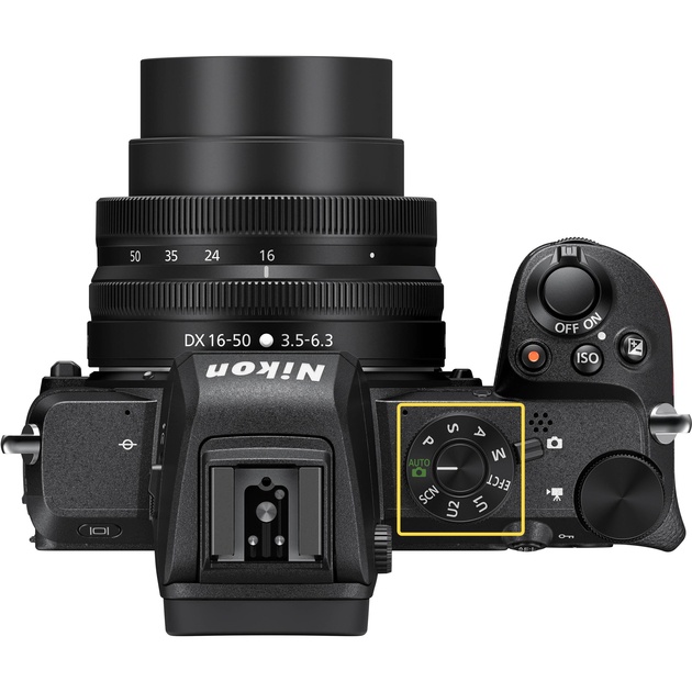 Диск выбора режима съемки на беззеркальной камере Nikon Z 50