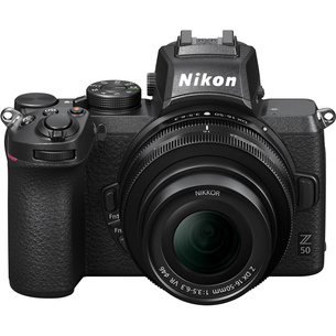 Nikon Z 50 в комплектации Body. Камера поставляется без объектива в комплекте. Пользователь докупает объектив отдельно или использует ту оптику, которая уже у него есть.

