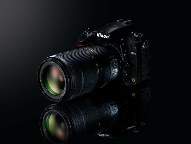 Nikkor AF-P 70-300mm f/4.5-5.6E ED VR на камере Nikon D750
