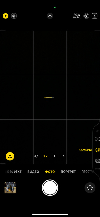 В правом нижнем углу открывается специальный интерфейс Camera Button