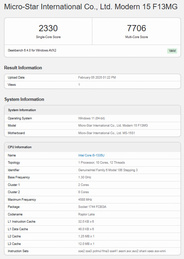 Результаты бенчмарка Geekbench 6
